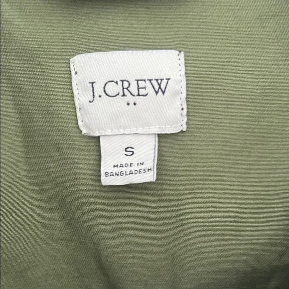 J. Crew Dark Green Utility Jacket with Gold Buttons - Picture 4 of 4